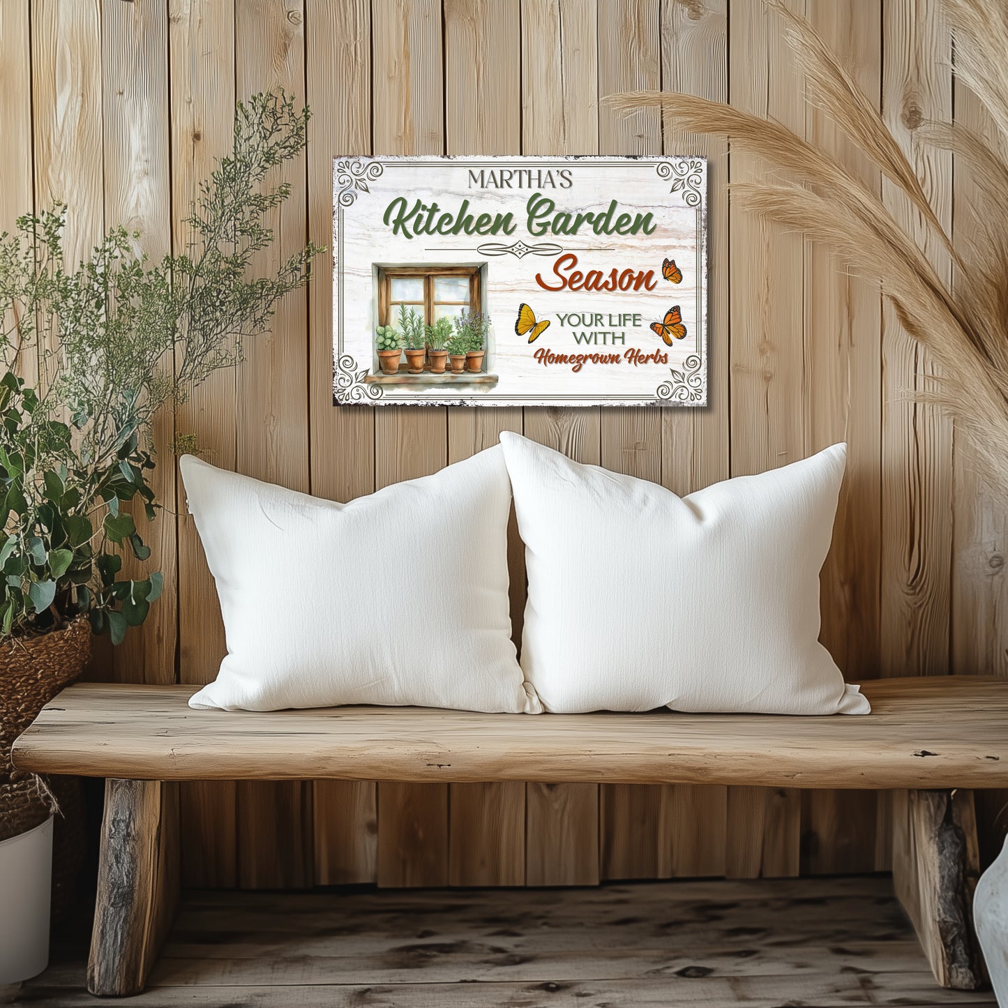 Kitchen Garden - High Gloss Metal Wall Art - Personalized