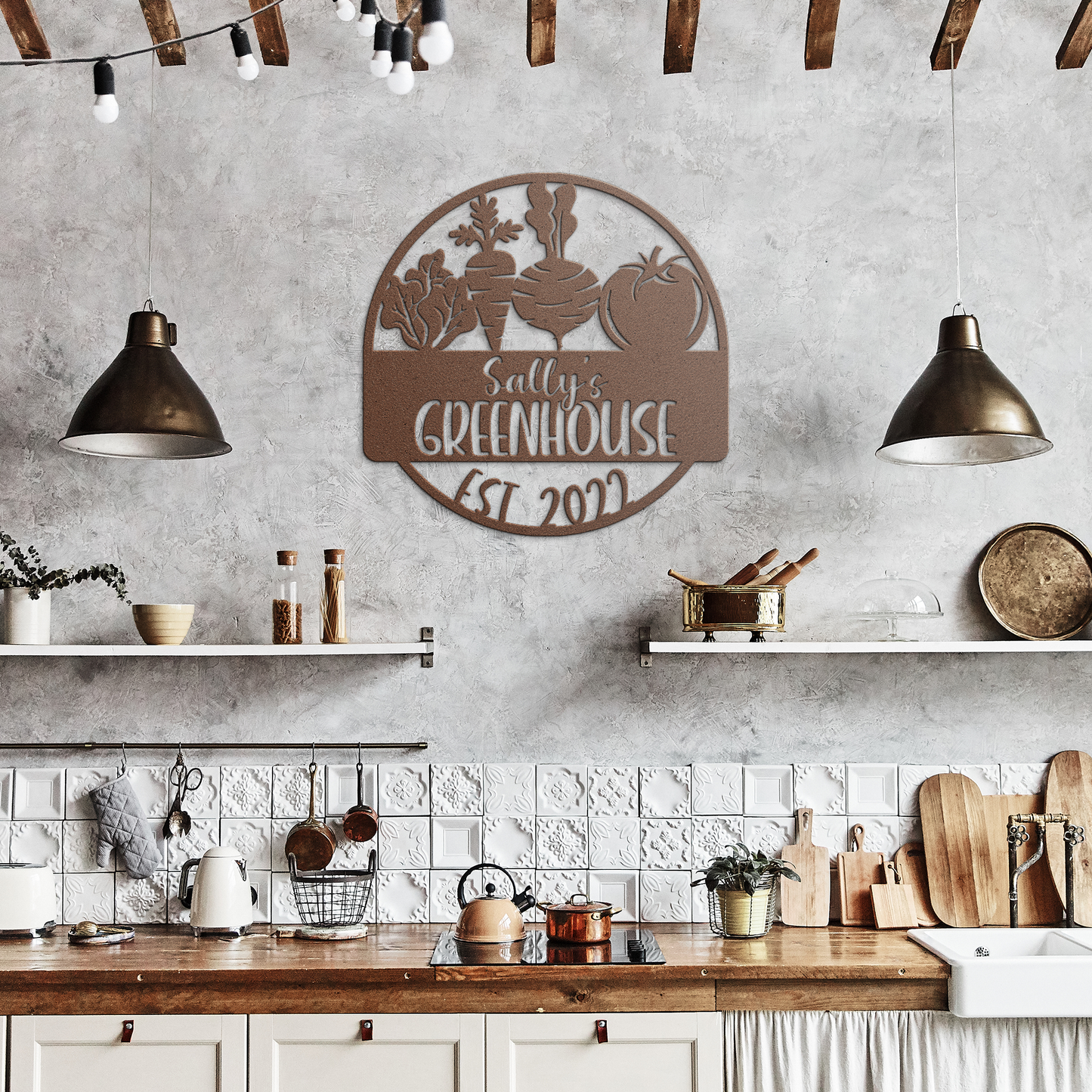 Greenhouse_Die-Cut_Metal_Sign_Personali_Copper_Rustic_Kitchen_Mockup.png