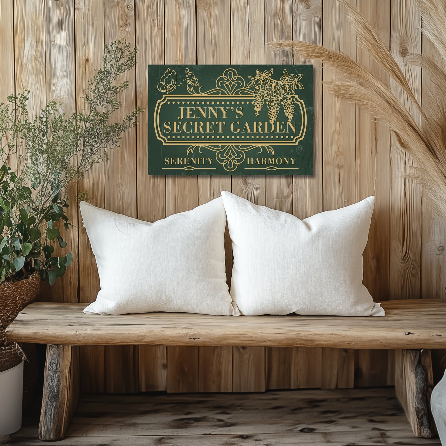 Secret Garden- High Gloss Metal Art Print - Personalized